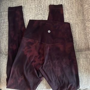 Lululemon NWOT size 4 Align Leggings - Diamond Dye Cassis Black